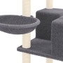 Rascador para gatos con postes de sisal gris oscuro 167 cm de vidaXL, Mobiliario para gatos - Ref: Foro24-171611, Precio: 82,...