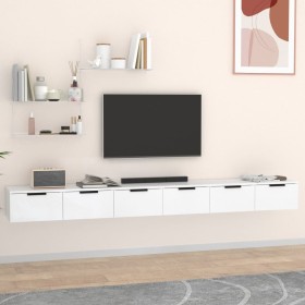 Wall cabinets 2 pcs white plywood 102x30x20cm by vidaXL, Shelves and shelves - Ref: Foro24-3115900, Price: 128,73 €, Discount: %