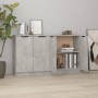 Sideboards 2 pcs concrete gray plywood 60x30x70 cm by vidaXL, Sideboards - Ref: Foro24-3115775, Price: 129,08 €, Discount: %