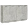 Aparadores 2 uds madera contrachapada gris hormigón 60x30x70 cm de vidaXL, Aparadores - Ref: Foro24-3115775, Precio: 129,08 €...