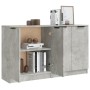 Aparadores 2 uds madera contrachapada gris hormigón 60x30x70 cm de vidaXL, Aparadores - Ref: Foro24-3115775, Precio: 129,08 €...