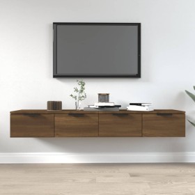 Wall cabinets 2 pcs oak brown plywood 68x30x20 cm by vidaXL, Shelves and shelves - Ref: Foro24-3115899, Price: 113,99 €, Disc...