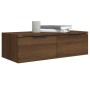 Wall cabinets 2 pcs oak brown plywood 68x30x20 cm by vidaXL, Shelves and shelves - Ref: Foro24-3115899, Price: 128,08 €, Disc...