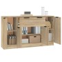 Sideboards 3 Stück Sonoma-Eichensperrholz von vidaXL, Sideboards - Ref: Foro24-3115830, Preis: 151,99 €, Rabatt: %