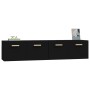 Wall cabinet 2 pcs black plywood 80x35x36.5 cm by vidaXL, Lockers and storage cabinets - Ref: Foro24-3115645, Price: 85,99 €,...