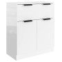 3-piece sideboard glossy white plywood by vidaXL, Sideboards - Ref: Foro24-3115800, Price: 272,15 €, Discount: %