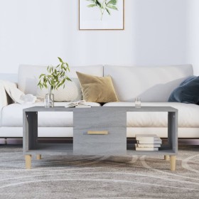 Sonoma gray plywood coffee table 102x50x40 cm by vidaXL, Coffee table - Ref: Foro24-817526, Price: 50,99 €, Discount: %