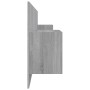 Sonoma gray plywood headboard and side tables by vidaXL, Headboards and footboards - Ref: Foro24-3115722, Price: 176,04 €, Di...