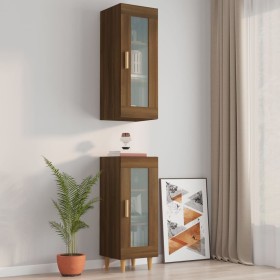 Hängender Wandschrank aus braunem Eichenholz, 34,5 x 34 x 90 cm von vidaXL, Sideboards - Ref: Foro24-817446, Preis: 48,07 €, ...