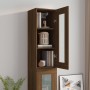 Brown oak hanging wall cabinet 34.5x34x90 cm by vidaXL, Sideboards - Ref: Foro24-817446, Price: 47,98 €, Discount: %