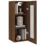 Brown oak hanging wall cabinet 34.5x34x90 cm by vidaXL, Sideboards - Ref: Foro24-817446, Price: 47,98 €, Discount: %