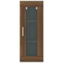 Armario de pared colgante roble marrón 34,5x34x90 cm de vidaXL, Aparadores - Ref: Foro24-817446, Precio: 47,98 €, Descuento: %