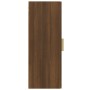 Armario de pared colgante roble marrón 34,5x34x90 cm de vidaXL, Aparadores - Ref: Foro24-817446, Precio: 47,98 €, Descuento: %