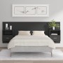 Black plywood headboard with side tables by vidaXL, Headboards and footboards - Ref: Foro24-3115693, Price: 146,87 €, Discoun...