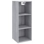 Sonoma grauer Wandschrank aus Holzwerkstoff, 34,5 x 32,5 x 90 cm von vidaXL, Regale und Regale - Ref: Foro24-817457, Preis: 3...