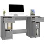 Sonoma gray plywood desk with side cabinet by vidaXL, Desks - Ref: Foro24-3115914, Price: 153,89 €, Discount: %