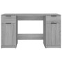 Sonoma grauer Sperrholzschreibtisch mit Beistellschrank von vidaXL, Schreibtische - Ref: Foro24-3115914, Preis: 153,89 €, Rab...