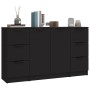 Sideboards 3 Stück schwarzes Sperrholz von vidaXL, Sideboards - Ref: Foro24-3115837, Preis: 181,97 €, Rabatt: %