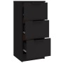 Aparadores 3 piezas madera contrachapada negro de vidaXL, Aparadores - Ref: Foro24-3115837, Precio: 181,97 €, Descuento: %