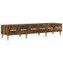 Smoked oak plywood TV cabinet 150x34.5x30 cm by vidaXL, TV Furniture - Ref: Foro24-817507, Price: 84,47 €, Discount: %