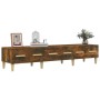 Smoked oak plywood TV cabinet 150x34.5x30 cm by vidaXL, TV Furniture - Ref: Foro24-817507, Price: 84,47 €, Discount: %