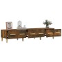 Smoked oak plywood TV cabinet 150x34.5x30 cm by vidaXL, TV Furniture - Ref: Foro24-817507, Price: 84,47 €, Discount: %