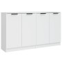 Aparadores 2 uds madera contrachapada blanco 60x30x70 cm de vidaXL, Aparadores - Ref: Foro24-3115772, Precio: 121,25 €, Descu...