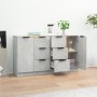 Sideboards 2 units plywood gray concrete 60x30x70 cm by vidaXL, Sideboards - Ref: Foro24-3115791, Price: 143,54 €, Discount: %