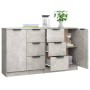 Aparadores 2 uds madera contrachapada gris hormigón 60x30x70 cm de vidaXL, Aparadores - Ref: Foro24-3115791, Precio: 142,99 €...