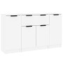 Dreiteilige Sideboards aus weißem Sperrholz von vidaXL, Sideboards - Ref: Foro24-3115828, Preis: 157,48 €, Rabatt: %