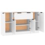 Dreiteilige Sideboards aus weißem Sperrholz von vidaXL, Sideboards - Ref: Foro24-3115828, Preis: 157,48 €, Rabatt: %