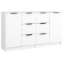 Aparadores 2 uds madera contrachapada blanco 60x30x70 cm de vidaXL, Aparadores - Ref: Foro24-3115788, Precio: 150,46 €, Descu...