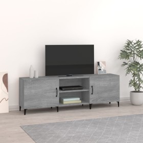 Mueble para TV madera de ingeniería gris Sonoma 150x30x50 cm de vidaXL, Muebles TV - Ref: Foro24-817505, Precio: 79,99 €, Des...