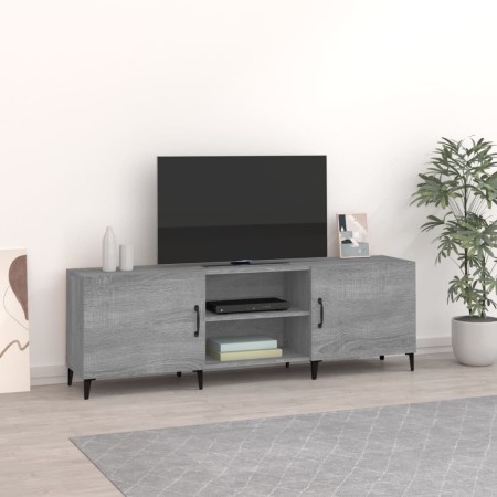 Sonoma gray engineered wood TV cabinet 150x30x50 cm by vidaXL, TV Furniture - Ref: Foro24-817505, Price: 81,82 €, Discount: %