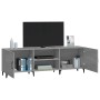 Mueble para TV madera de ingeniería gris Sonoma 150x30x50 cm de vidaXL, Muebles TV - Ref: Foro24-817505, Precio: 81,82 €, Des...