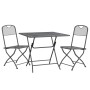 Garden dining set 3 pieces anthracite expanded metal mesh by vidaXL, Garden sets - Ref: Foro24-3084719, Price: 218,80 €, Disc...