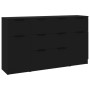 Set de aparador de 3 piezas de madera contrachapada negro de vidaXL, Aparadores - Ref: Foro24-3115821, Precio: 159,70 €, Desc...