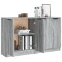 Aparadores 2 uds madera contrachapada gris Sonoma 60x30x70 cm de vidaXL, Aparadores - Ref: Foro24-3115778, Precio: 153,95 €, ...