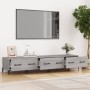 Sonoma gray plywood TV cabinet 150x34.5x30 cm by vidaXL, TV Furniture - Ref: Foro24-817511, Price: 73,99 €, Discount: %