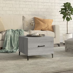 Coffee table with sonoma gray metal legs 50x50x40 cm by vidaXL, Coffee table - Ref: Foro24-817539, Price: 50,92 €, Discount: %