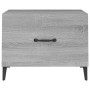 Coffee table with sonoma gray metal legs 50x50x40 cm by vidaXL, Coffee table - Ref: Foro24-817539, Price: 50,92 €, Discount: %