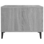 Mesa de centro con patas de metal gris sonoma 50x50x40 cm de vidaXL, Mesas de centro - Ref: Foro24-817539, Precio: 50,92 €, D...