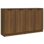 Aparadores 2 uds madera contrachapada roble marrón 60x30x70 cm de vidaXL, Aparadores - Ref: Foro24-3115779, Precio: 128,08 €,...