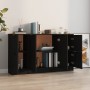 Sideboards 3 Stück schwarzes Sperrholz von vidaXL, Sideboards - Ref: Foro24-3115845, Preis: 129,34 €, Rabatt: %