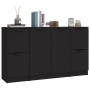 Sideboards 3 Stück schwarzes Sperrholz von vidaXL, Sideboards - Ref: Foro24-3115845, Preis: 129,34 €, Rabatt: %