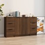 Sideboards 3 Stück Eiche braun Sperrholz von vidaXL, Sideboards - Ref: Foro24-3115843, Preis: 164,72 €, Rabatt: %