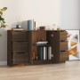 Sideboards 3 Stück Eiche braun Sperrholz von vidaXL, Sideboards - Ref: Foro24-3115843, Preis: 164,72 €, Rabatt: %