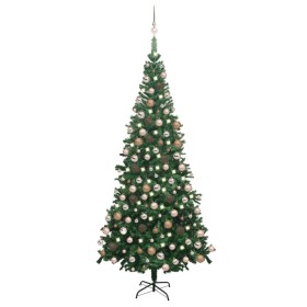 Künstlicher Weihnachtsbaum mit Lichtern und Kugeln grün 240 cm von vidaXL, Weihnachtsbäume - Ref: Foro24-3077577, Preis: 115,...