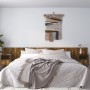 Headboard of bed with smoked oak plywood tables by vidaXL, Headboards and footboards - Ref: Foro24-3115769, Price: 156,60 €, ...