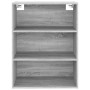 Sonoma gray wall hanging cabinet 69.5x32.5x90 cm by vidaXL, Sideboards - Ref: Foro24-817400, Price: 62,54 €, Discount: %